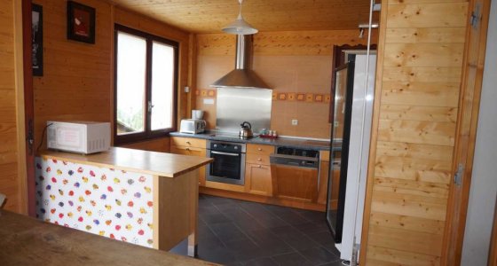 self catered kitchen morzine mtb beds