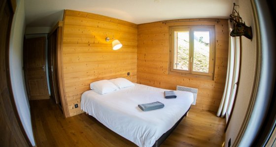 double bed in morzine family holiday