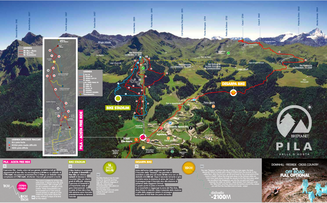 Pila summer trail map