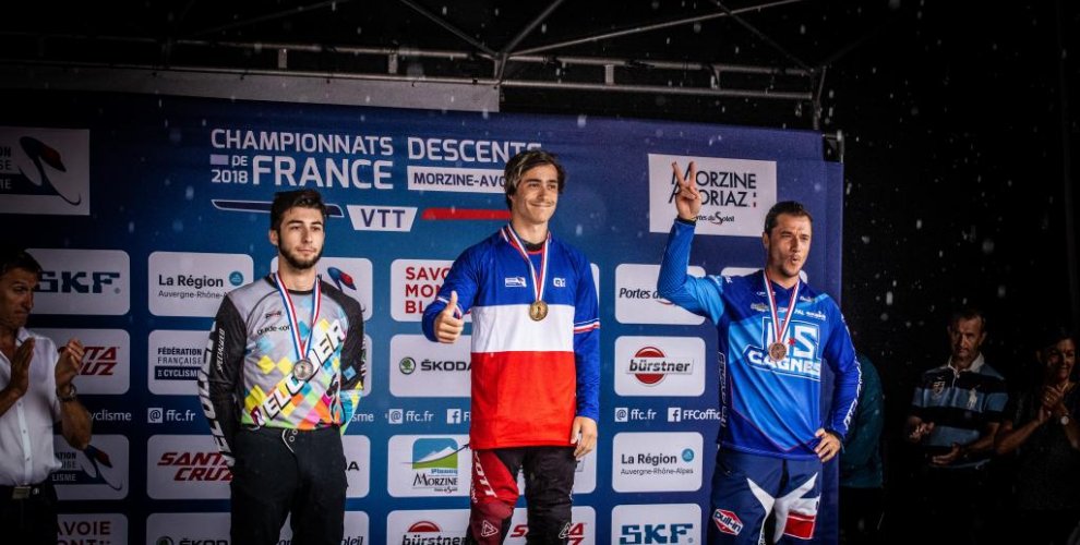 French Championships DH podium