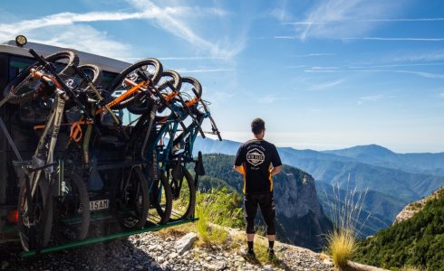 Riding bikes with MTB BEDS in Molini in Italy