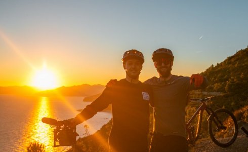 Finale Ligure sunset ride mens downhill