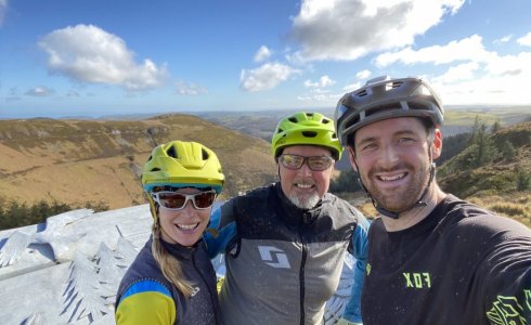 Rich, Tom and Steph from MTB Beds and Tom Hutton MTB