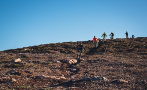 Mountain bike descent in the Cairngorms