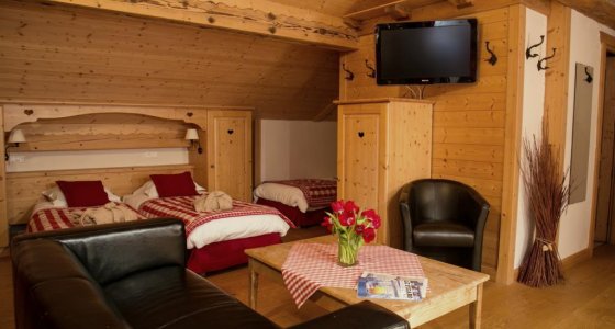 family bedroom in morzine hotel fleur des neiges mtb beds property